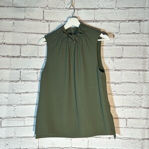 Ted Baker London Audrye Ruffle Sleeveless Top Green Size 3